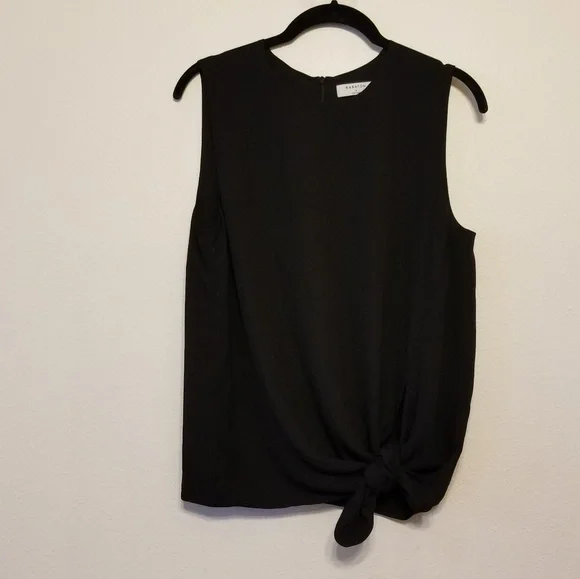 Babaton Hopkins black sleeveless side-tie top - Picture 3 of 8